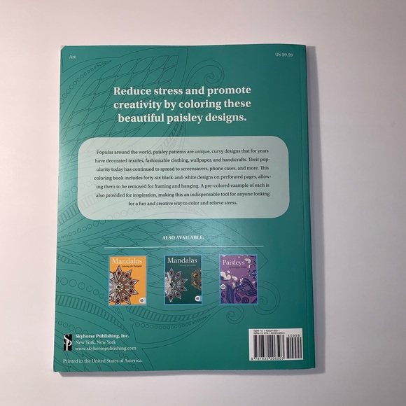 Paisley’s anti-stress fun coloring book & pencils - Picture 4 of 5